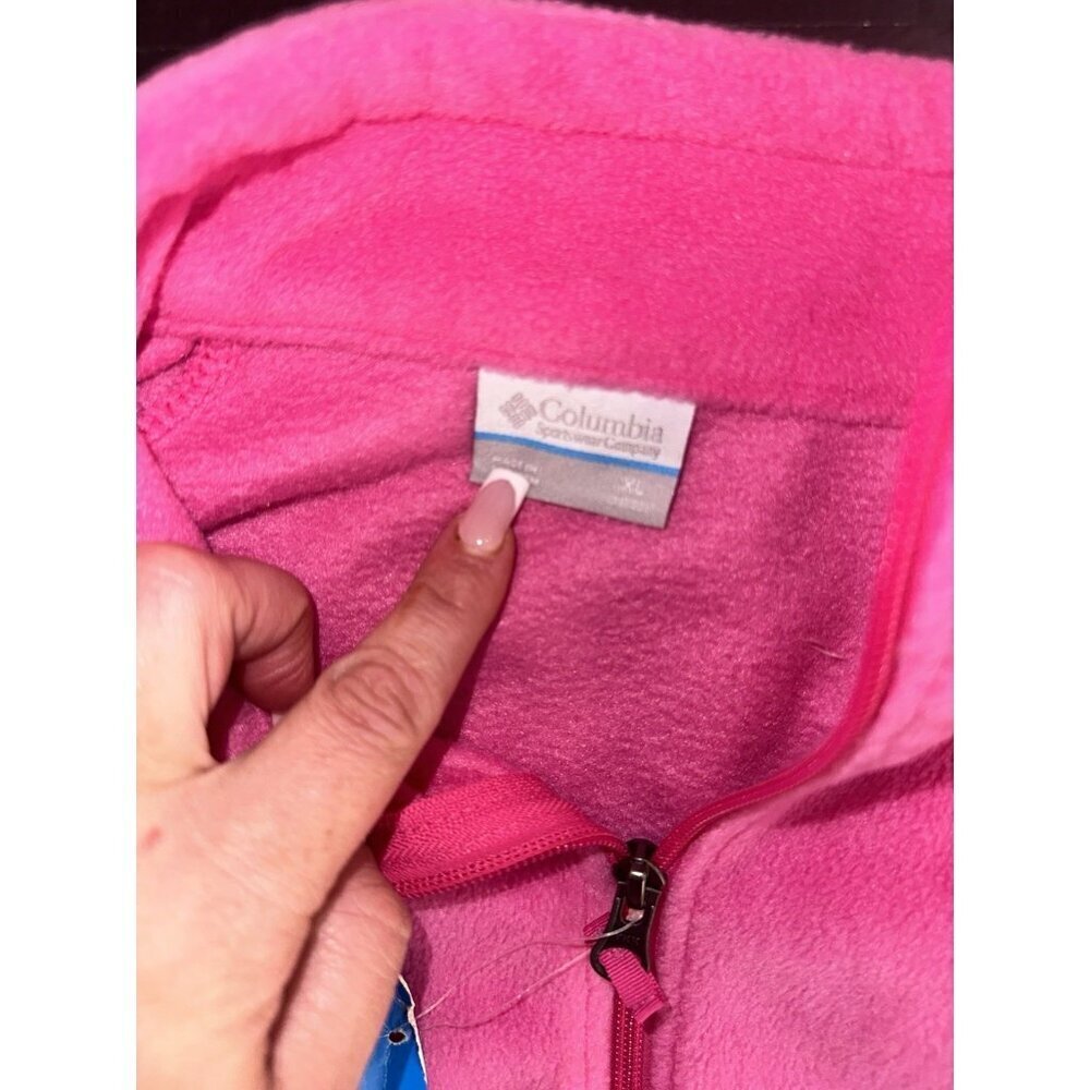 Columbia Fleece jacket / Coat Youth Girl size L Xl(18/20) Color Pink - Picture 2 of 3